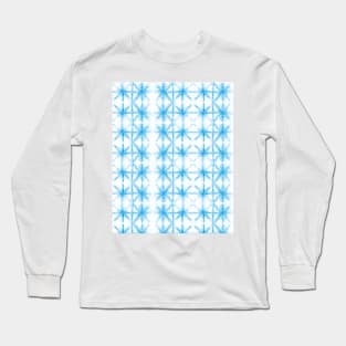 Shibori Tie Dye Pattern in Blue | Summer | Island Paradise| Tropical Long Sleeve T-Shirt